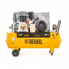 Компрессор DR4000/100, масляный ременный, 10 бар, производительность 690 л/м, мощность 4 кВт Denzel