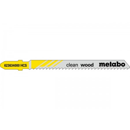 100 лобзиковых пилок, серия «clean wood», 74/ 2,5 мм (623703000)