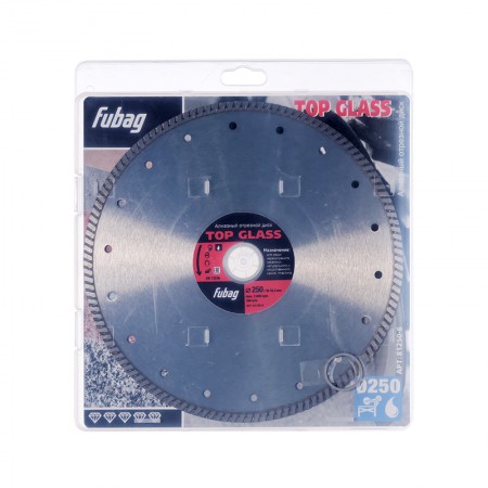 Алмазный отрезной диск Fubag для керамогранита Top Glass D250 мм/ 30-25.4 мм