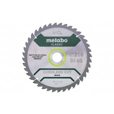 Пильный диск Metabo CORDLESS CUT WOOD — CLASSIC 216X30 Z40 WZ 5° (628654000)